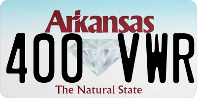 AR license plate 400VWR