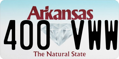 AR license plate 400VWW
