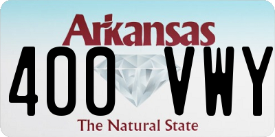AR license plate 400VWY