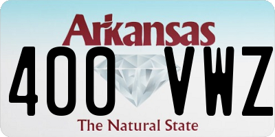 AR license plate 400VWZ