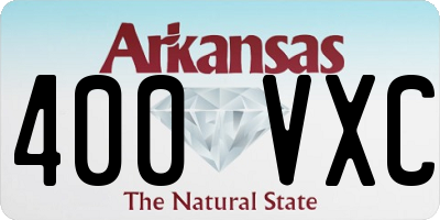 AR license plate 400VXC