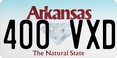 AR license plate 400VXD
