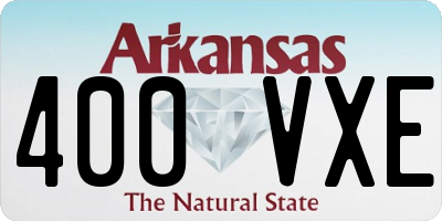 AR license plate 400VXE