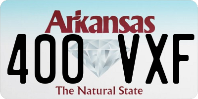 AR license plate 400VXF