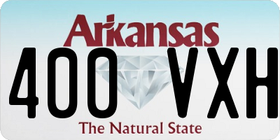 AR license plate 400VXH