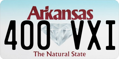 AR license plate 400VXI