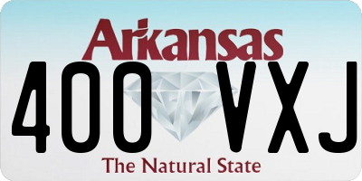 AR license plate 400VXJ