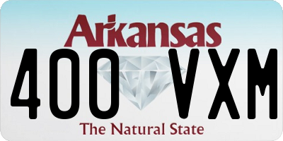 AR license plate 400VXM