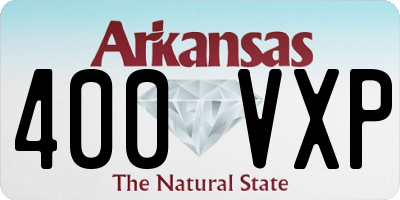 AR license plate 400VXP