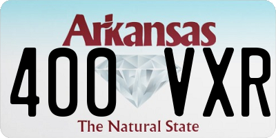 AR license plate 400VXR
