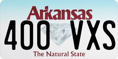 AR license plate 400VXS