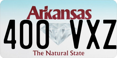 AR license plate 400VXZ