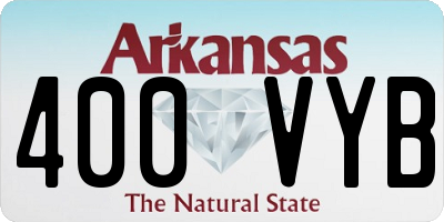 AR license plate 400VYB