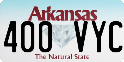 AR license plate 400VYC
