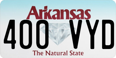 AR license plate 400VYD