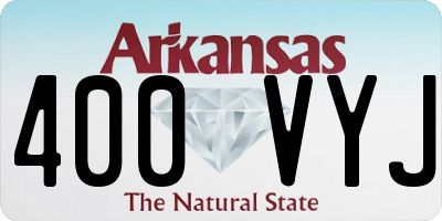 AR license plate 400VYJ