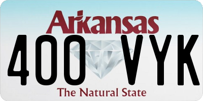 AR license plate 400VYK