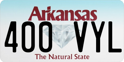 AR license plate 400VYL
