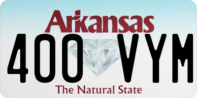 AR license plate 400VYM