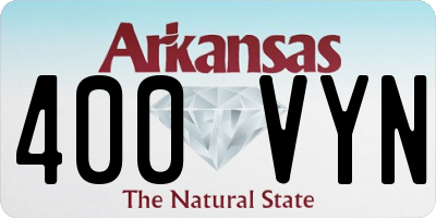 AR license plate 400VYN