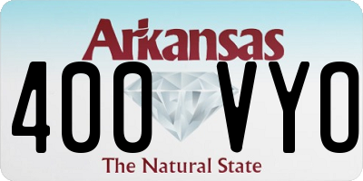 AR license plate 400VYO