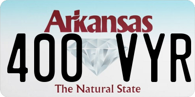 AR license plate 400VYR