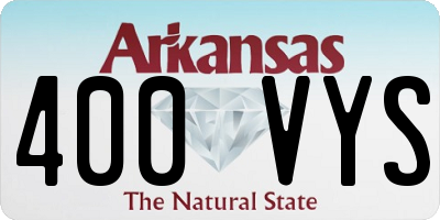 AR license plate 400VYS