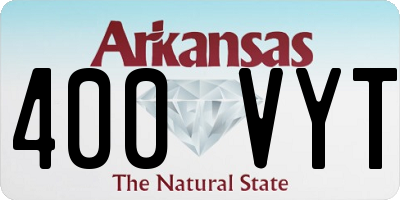 AR license plate 400VYT
