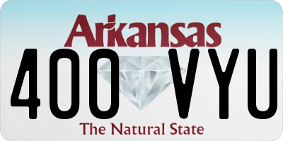 AR license plate 400VYU