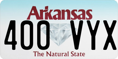 AR license plate 400VYX