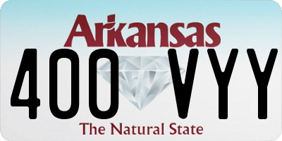 AR license plate 400VYY