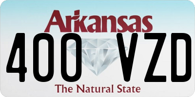AR license plate 400VZD