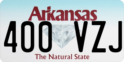 AR license plate 400VZJ