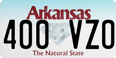 AR license plate 400VZO