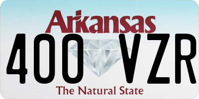 AR license plate 400VZR