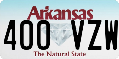 AR license plate 400VZW