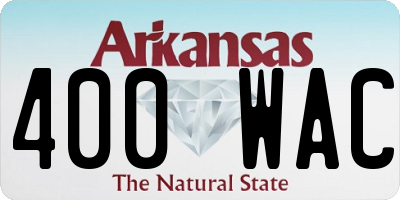 AR license plate 400WAC