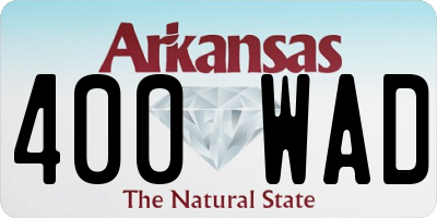 AR license plate 400WAD