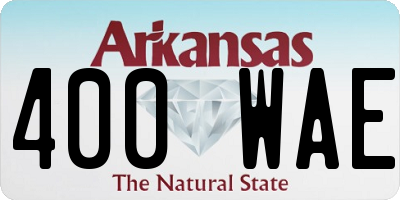 AR license plate 400WAE