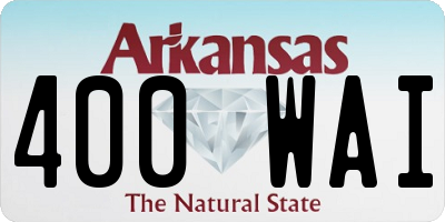 AR license plate 400WAI
