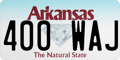 AR license plate 400WAJ