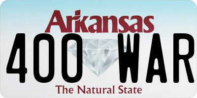 AR license plate 400WAR