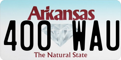 AR license plate 400WAU
