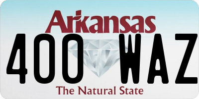 AR license plate 400WAZ