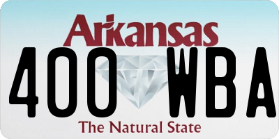 AR license plate 400WBA