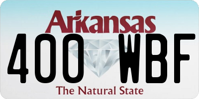 AR license plate 400WBF