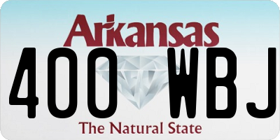 AR license plate 400WBJ