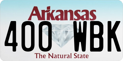 AR license plate 400WBK