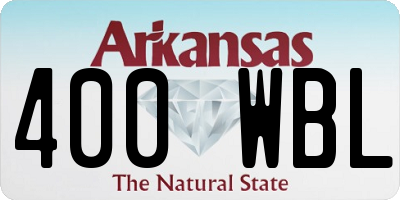 AR license plate 400WBL