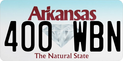 AR license plate 400WBN